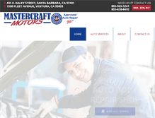 Tablet Screenshot of mastercraftmotors.com